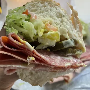 #10 large with peperoncinis and jalapeños