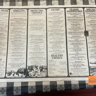 Lunch &amp; Breakfast Menu