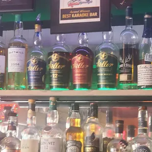 Great whiskey selection.
