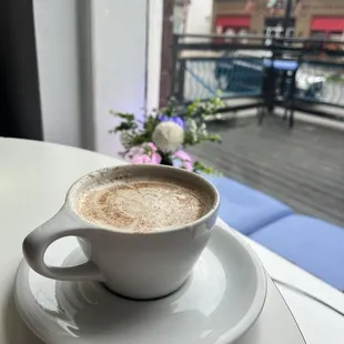 Chai latte with almond milk