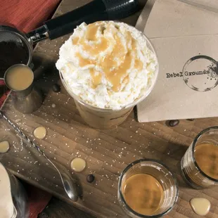 Sea salt caramel latte