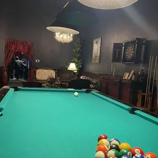 Pool Table in the Back room