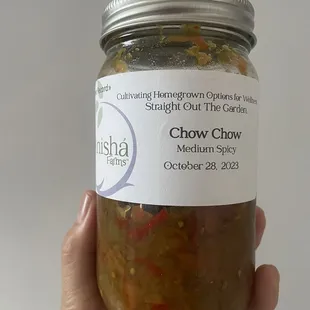 "Chow Chow", medium spicy from Anisha Farms
