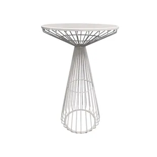 White Wire Cocktail Tables