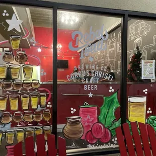 the window of the store