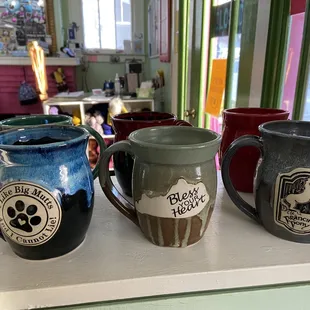 Handmade mugs from Pawley Studios in Russelville KY.
