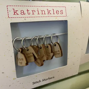 Fun stitch markers.