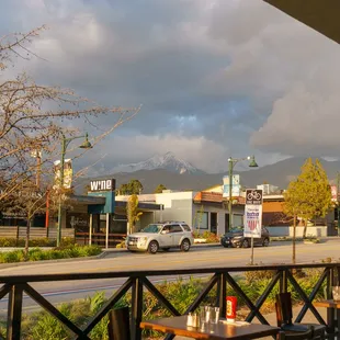 outside
