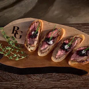 Smoked Duck Crostini