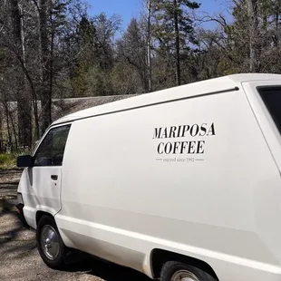 Picking up coffee @ Mariposa Coffee Company!