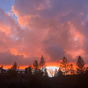 Beautiful sunset from Rebelz Coffee