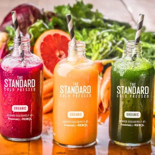Organic and cold-pressed juices!