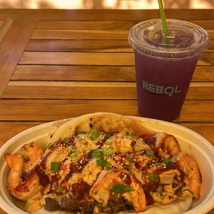 Billionaire's Bol NAAN + Lavender Lemonade