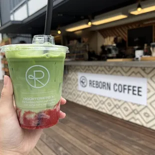 Strawberry Matcha Latte