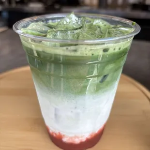 Strawberry matcha