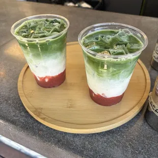 strawberry matcha