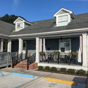 the front of the restaurant