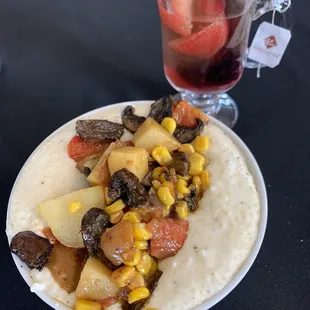 No meat grits bowl. Delish!