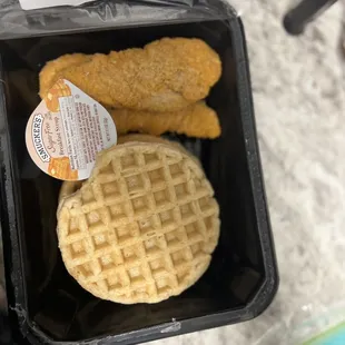 Chicken and waffles