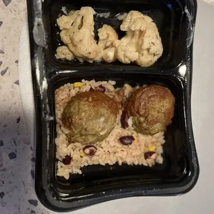 Turkey meatballs &amp; cauliflower