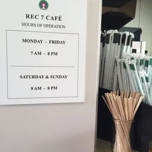 Hours...if your kids attend Mililani Ike Elementary School, you can grab your coffee before you drop them off!