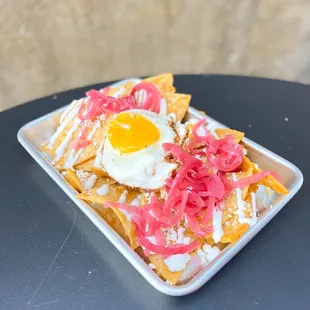 a plate of food on a table