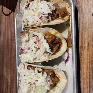Pulled pork tacos