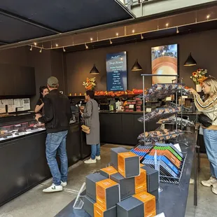 customers at the counter