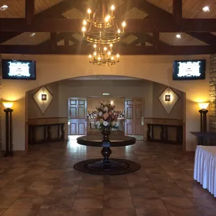 Open well lite lobby to greet your guest.