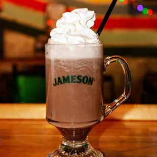 Boozy hot chocolate