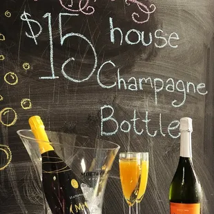 Sunday Funday - $15 House Champagne bottle with caraffe of juice every Sunday