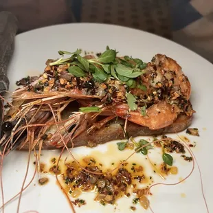 a plate of food on a table