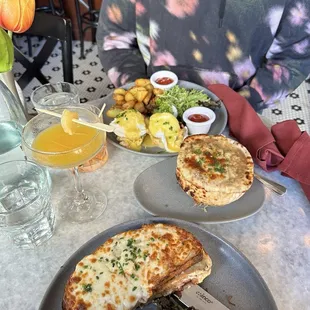 Croque Monsieur and Lobster Benedict