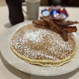 Bacon and a pancake as big as the platter- Saturday winning! Recipe Box | Brandon FL | 3/20/2021