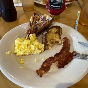 Stuffed breakfast what's left of it lol