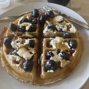 Blueberry waffle
