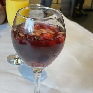 Sangria and mimosa