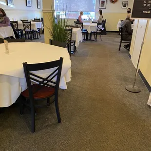 Spread out seating
