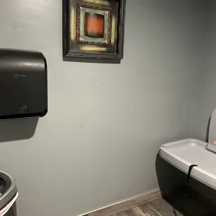 Bathroom with changing table