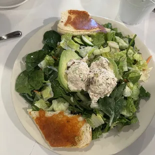 Stuffed avocado salad