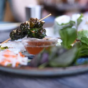 Beef in betel leaves