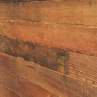 a close up of a wood wall