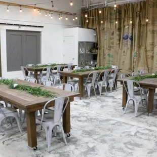 Our Event Room is the perfect space for baby showers, wedding showers, holiday parties, bible studies, business meetings, and more!