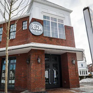 a brick building