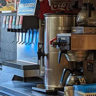a coffee machine and other items