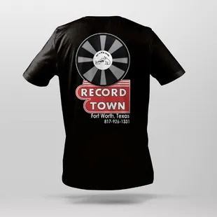The iconic Record Town Sign T-Shirt - this is the back. The front has a small chest sign logo.