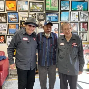 Cadillac, James Mallard of Mallard and the Blue Flames and Gerard.