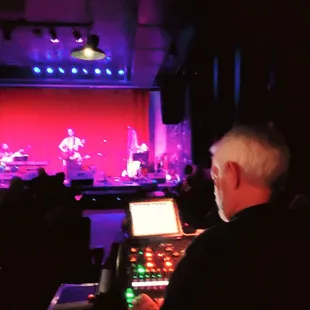 Matt Wilson on stage Buzz on sound board. 11/20/21