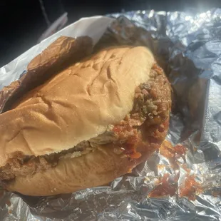 Chopped Beef Sandwich