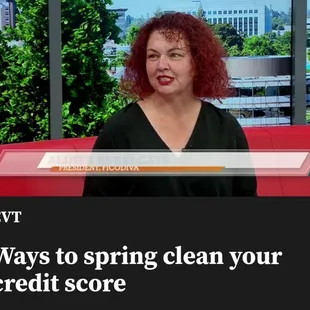 KSEE 24 Your Central Valley Show today...

https://www.yourcentralvalley.com/cvt/ways-to-spring-clean-your-credit-score/